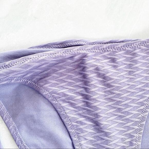 H&M side tie blue patterned bikini bottom sz 8 - Picture 2 of 4